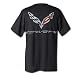 West Coast Corvette Men's C7 Corvette Logo Flag T-shirt Heather XX-Large