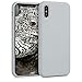 Produktbild kwmobile Hülle kompatibel mit Apple iPhone X - Hülle Handyhülle gummiert - Handy Case in Hellgrau matt