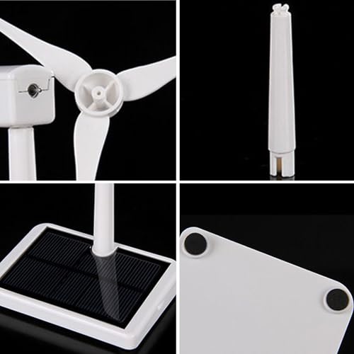Molino de viento solar con función didáctica y aspas giratorias automáticas 7
