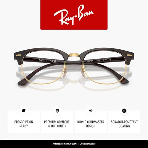 Image of Ray-Ban RX5154 Clubmaster Square Eyeglasses for Men for Women
