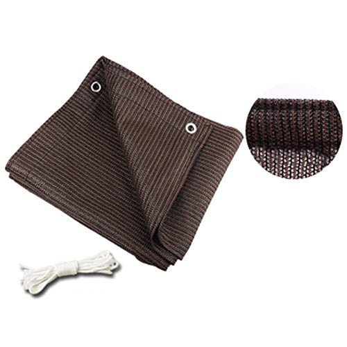 Preisvergleich Produktbild LIXIONG Sichtschutznetz Sonnensegel Draussen Verdicken Feuchtigkeitsspendend Pflanze Abdeckung Staubdicht Isolierung Netz Gewächshaus Carport, 23 Größe (Color : Brown, Size : 4x6m)