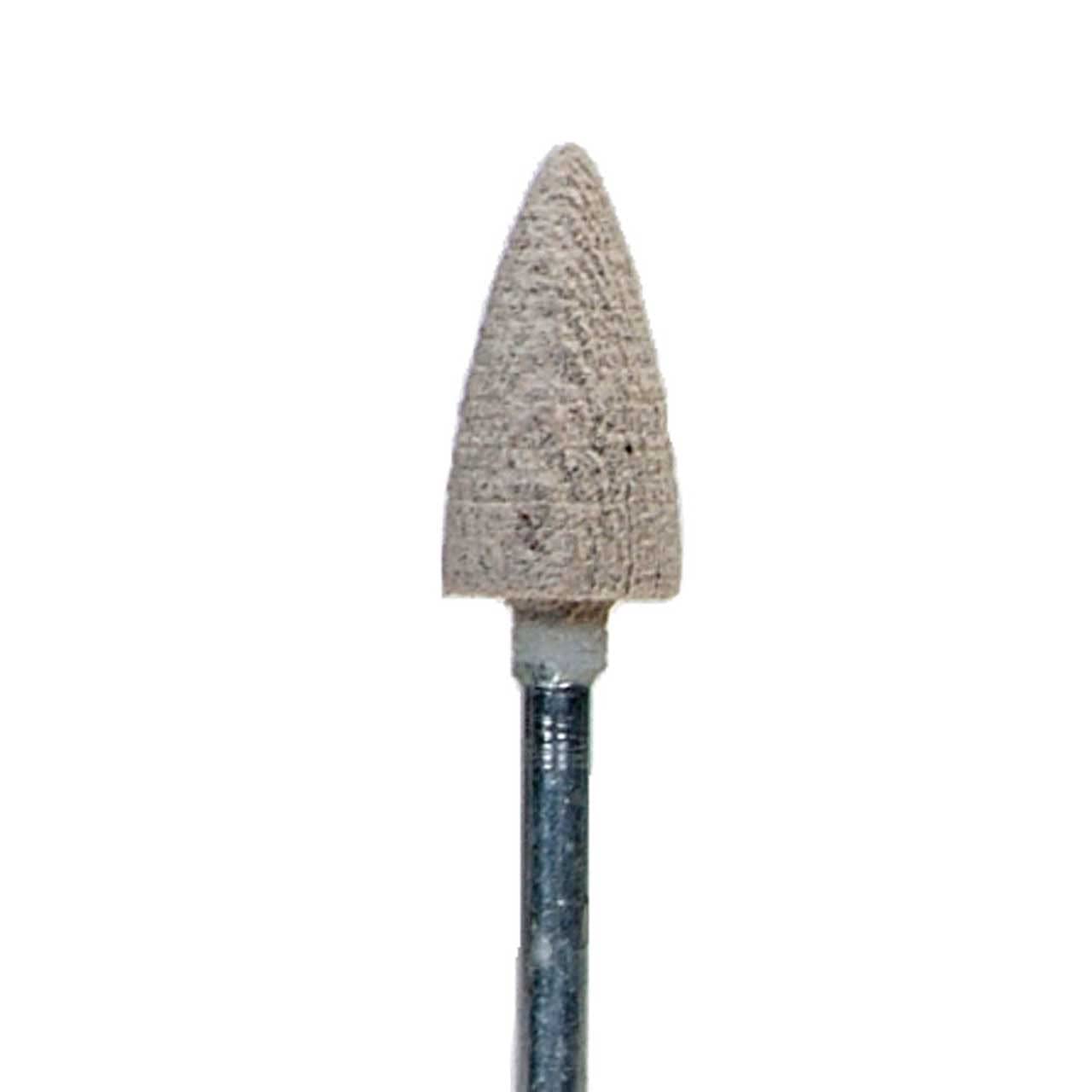 Norton 61463620242 3/8x3/4x1/8 in. AO Cotton Fiber Mounted Points, Type B52, 120 Grit, 25 Pack