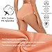 Molasus Women's Soft Cotton Underwear Briefs High Waisted Postpartum Panties Ladies Full Coverage Plus Size Underpants Pack of 5,Large