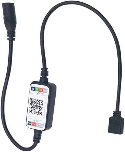 Cleiscry Mini tira de luz LED RGB controlador inalámbrico Bluetooth regulador para control USB 5V CC 12V 24V Music 5050 Cinta colorida DC 12V