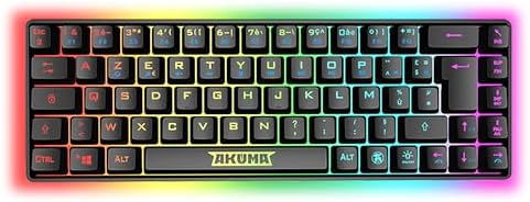 Clavier Gaming Sans Fil Compact TKL 65% Empire K246 2025 – MX Red, RGB 22 Effets, Triple Connexion WiFi/BT/Filaire AZERTY