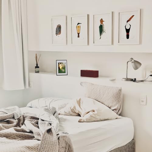 MEGAROOM Wood A3 Picture Frame - A3 Frame for 16.5 x 11.7 Inch (42 x 29.7 cm) Photo Wall Hanging - Photo Frame with Clear Perspex Front - Wall Mounting to Hang Portrait or Landscape (Black) - Image 8