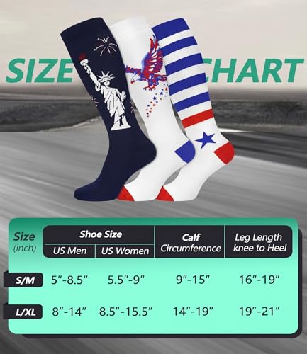 Image of FuelMeFoot 3 Pack Copper Compression Socks - Compression Socks Women & Men Circulation - Best for Medical,Running,Athletic