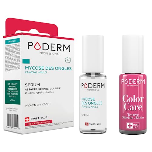Vernis framboise tea tree PODERM et traitement mycose ongle efficace