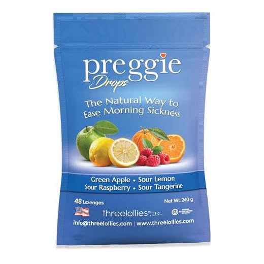 Preggie Pop Drops Morning Sickness - Assorted Preggie Pops for Morning Sickness Relief. Yummy Candy Drops for Pregnancy Nausea Relief. Soothing Nausea Relief for Pregnant Women. 48 Count