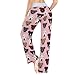 Pitbull Heads Dog Women Pajama Pant Lounge Pajama Bottoms Elastic Waistband Sleepwear PJs Sleep Pants M
