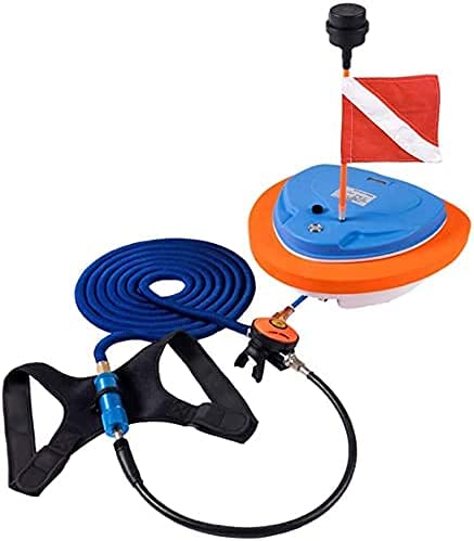 overwell Diving Ventilator for Scuba Diving, 3 Hours Portable Rechargeable Scuba Diving Equipment with Breathing Regulator Hookah for Recreational Diving Fishing