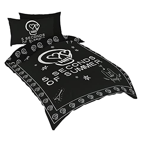 5 Seconds of Summer Black Duvet Set Cover
