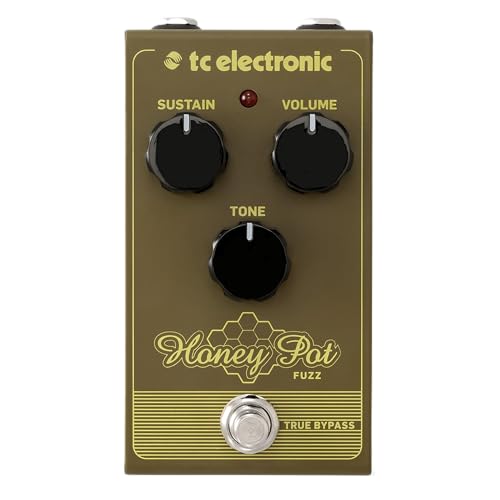 TC Electronic HONEY POT FUZZ Vintage-Flavored Fuzz z masywną ścianą tonów i kilometrami podtrzymania