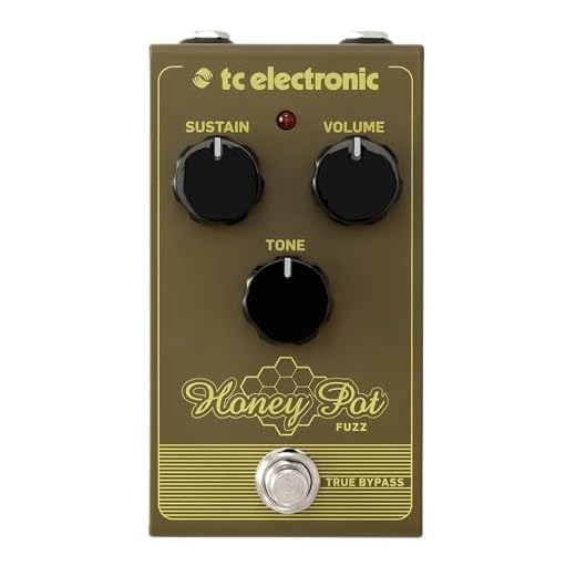 TC Electronic HONEY POT FUZZ Pedal de fuzz con sabor vintage con una enorme pared de tonos y millas de sostenido