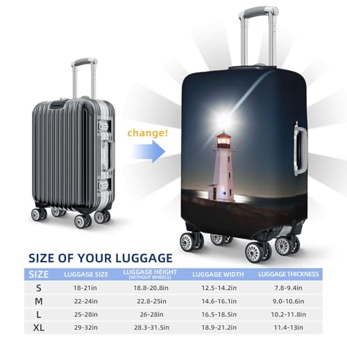 Luggage Cover Protector Suitcase Cover - Peggy's Cove Lighthouse Soft Fashion Uitcase Cover for Luggage2