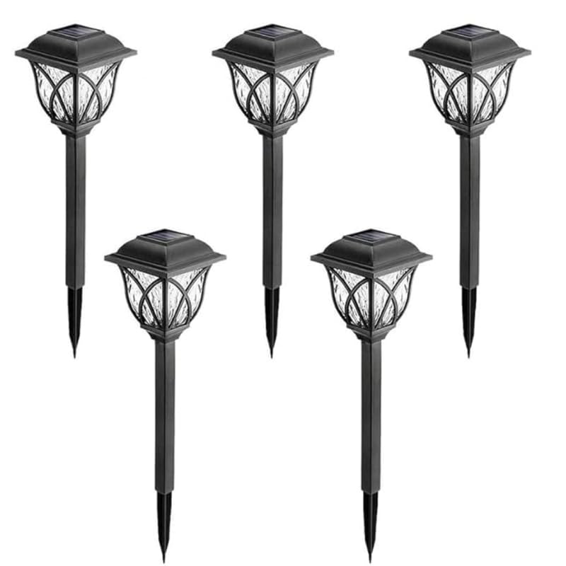 Drumstone (Amazing 12 Years Warranty Pack of 5 Waterproof Vintage Solar Path Lights for Outdoor, Garden, Floor, Patio, Walkway, Yard - White Light - Best Gift for Every Homeowner (B0D73YR9TF) Amazon Price History, Amazon Price Tracker