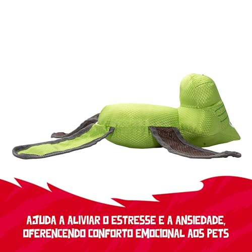 Germanhart Brinquedo Pelúcia Jacaré Verde para Cães