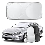 Parasol Delantero, de Coche, Protector Solar para Luna Delantera Plegable Sombrilla Resistir a Los Rayos UV Pequeño (150x70 cm)