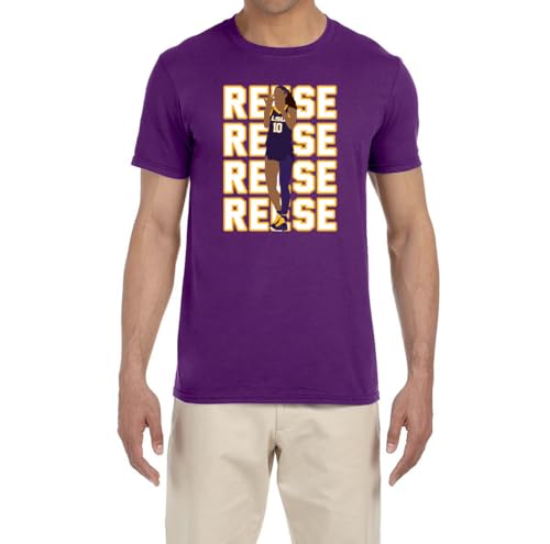 Purple Angel Reese Text Pic T-Shirt