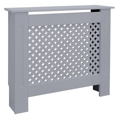 ECD Germany Heizkörperverkleidung mit Wabenmuster 78x19x82 cm...