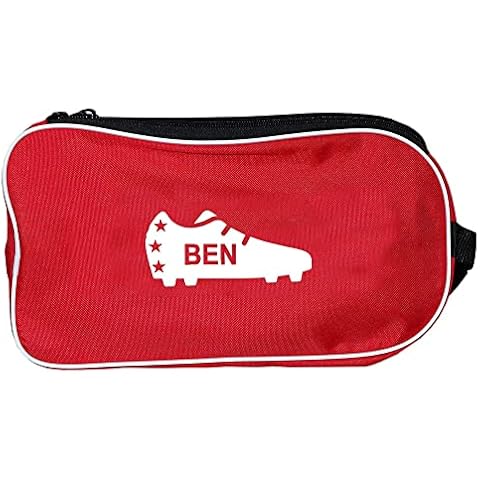 PROSTYLE SPORTS Personalised Football Boot Bag, Shoes bag (Red) (Boot) Cover