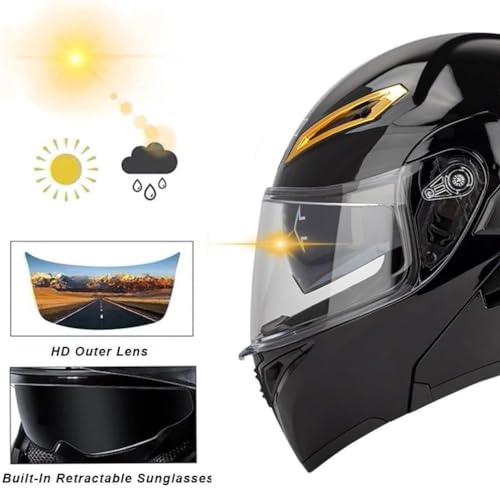 Casque modulable Bluetooth et double visière anti-éblouissement