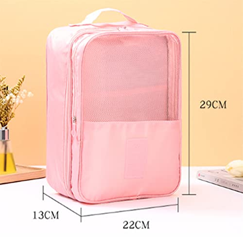 Sacos de sapatos resistentes à água, grande saco de armazenamento de sapatos portátil com zíper, mul