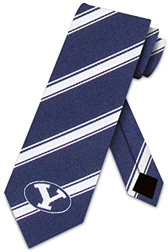 Eagles Wings BYU Woven Striped Tie