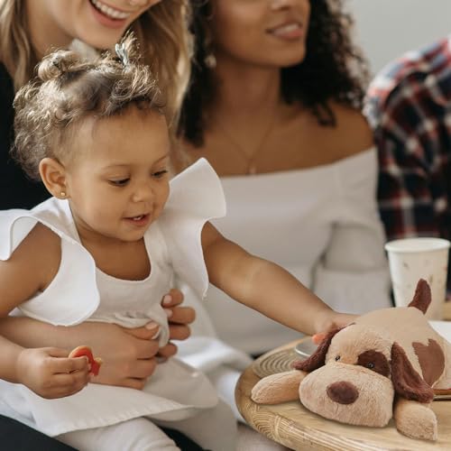 Zpiuu BR-DOG-S Weighted Stuffed Animals For Kids, Weighted Dog Plush 16", Brown Puppy Plushies Pillow Toy 1.5Lbs thumb #8
