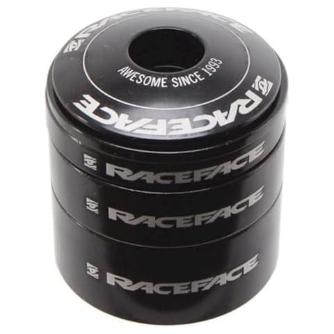 RACE FACE HEADSET SPACER KIT WITH TOP CAP BLACK ALUMINUM Cover