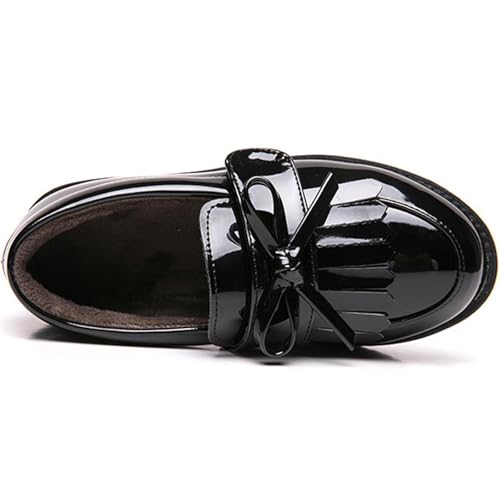 Image of PPXID Girl's British Style School Uniform Shoes Princess Performance Oxford Shoes