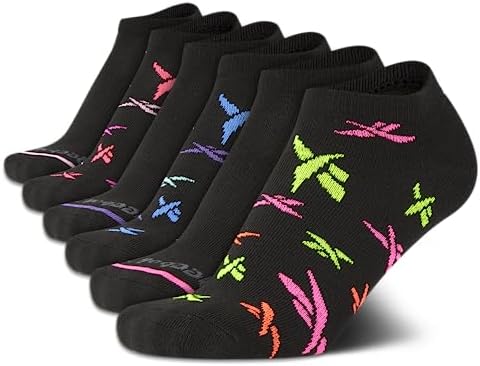 Reebok Women’s Athletic Socks – Performance Low Cut Socks (6 Pack)