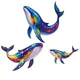 Contenu de l'emballage:Vous recevrez 3 décoration murale en bois sur le thème des baleines., 3 combinaison de motifs différents, taille 1:9.8x7.9 pouces (20x25cm ), taille 2:7.9x5.91 pouces (20x15cm ), taille 3:5.91x3.93 pouces (15x10cm ), assez pour répondre à vos besoins décoratifs, afin que vous puissiez prendre différentes dispositions à volonté