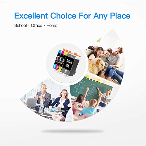 Lxtek Compatible Ink Cartridge Replacement For Hp 902 Xl 902Xl To Use With Officejet 6978 6954 6962 6968 6975 Printers (5 Pack) #TOP4