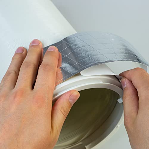 STERR - Starkes verstärktes Aluminiumband Aluminiumfolienband Silber 75 mm X 50 m