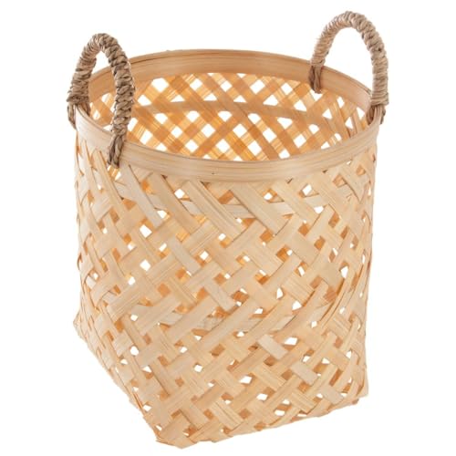 3 Paniers Atmosphera en bambou naturel tressé pour rangement - 5