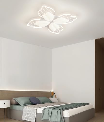 Plafonnier LED moderne 54W télécommandé variable de 3500K à 6500K pour séjour