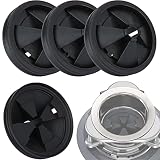 4 Packs Garbage Disposal Splash Guards 3 3/8 Inch Sink Baffle Garbage Disposal Rubber Drain Insert F