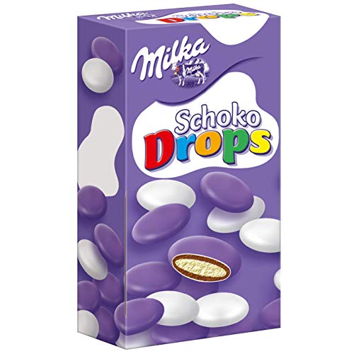 Milka Schoko Drops 21 x 42g, Schokolinsen mit Alpenmilchschokolade und Milchcrème | 42 g (21er Pack) – Bild 3