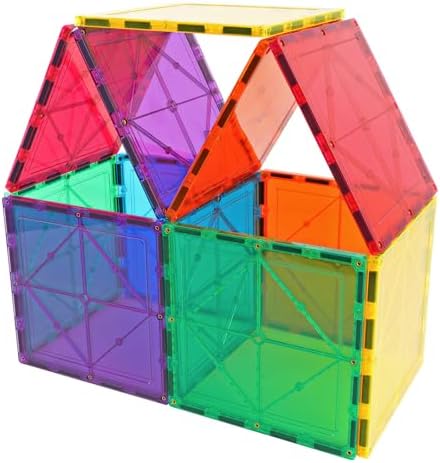 Large Magnetic Tiles Set -12PCS Square Magnetic Tiles Expansion P...