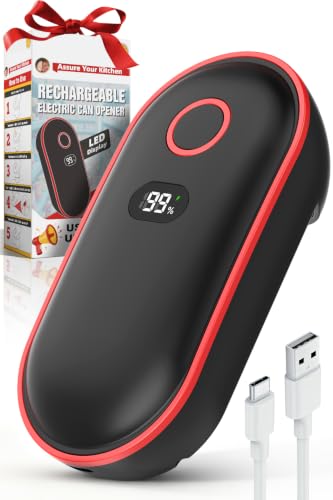 Rechargeable Electric Can Opener, One-Touch Automatic, Smooth Edge