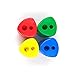 Yexpress Pack of 12 Assorted Colors Plastic Manual Pencil Sharpener Set Double Holes Triangular Shape With Cover and Receptacle for School and Work