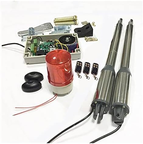 Automatic Door Opener kit Electric Gates/Electric Swing Gate Opener 300 KG Gate Motor with 3 Remote Control Wit 1 Pair of Photocells 1 Alarm Light. (Color : C) (A) image 4