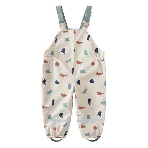 DAWILS Pantaloni Impermeabili Unisex Ragazzi Ragazze Motivi Geometrici All'aperto Sportivo Pantaloni da Pioggia per...