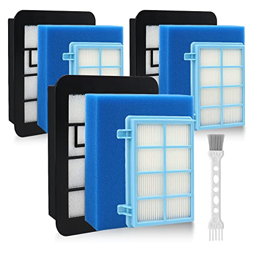 Fishoney 3 Stück Filter für Philips PowerPro Compact, FC9331,...