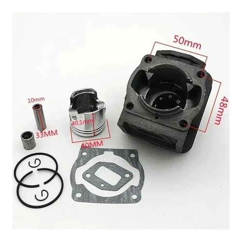 Segment piston 40mm pour réparer la perte de puissance débroussailleuse 43cc TL43 BC430