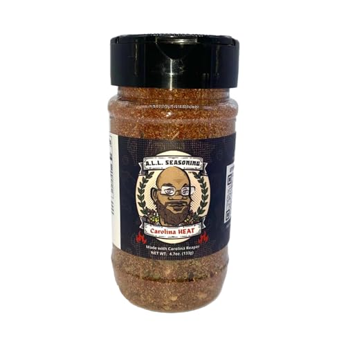 A Little Love Seasoning's, Healthy Herbs and Spices Blend, Vegan Seasoning Essentials for Cooking, Gluten Free, No Sugar, and No GMO, (Carolina Heat, 4.3oz)