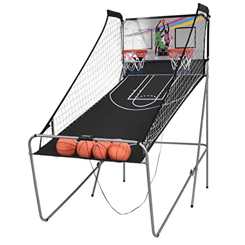 Richman789 Electronic Basketball Game Indoor Double Shot with 4 Balls