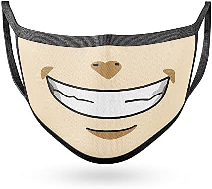Polyester Anime Face R73 Printed 2 Ply Cloth Face Mask, Multicolour, For Unisex