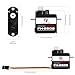 FLASH HOBBY 2PCS Plastic Gear Servo FH2502 2G Micro Servo Kit Compatible for RC Helicopter Airplane Car Boat & Robot Parts(JR Plug)